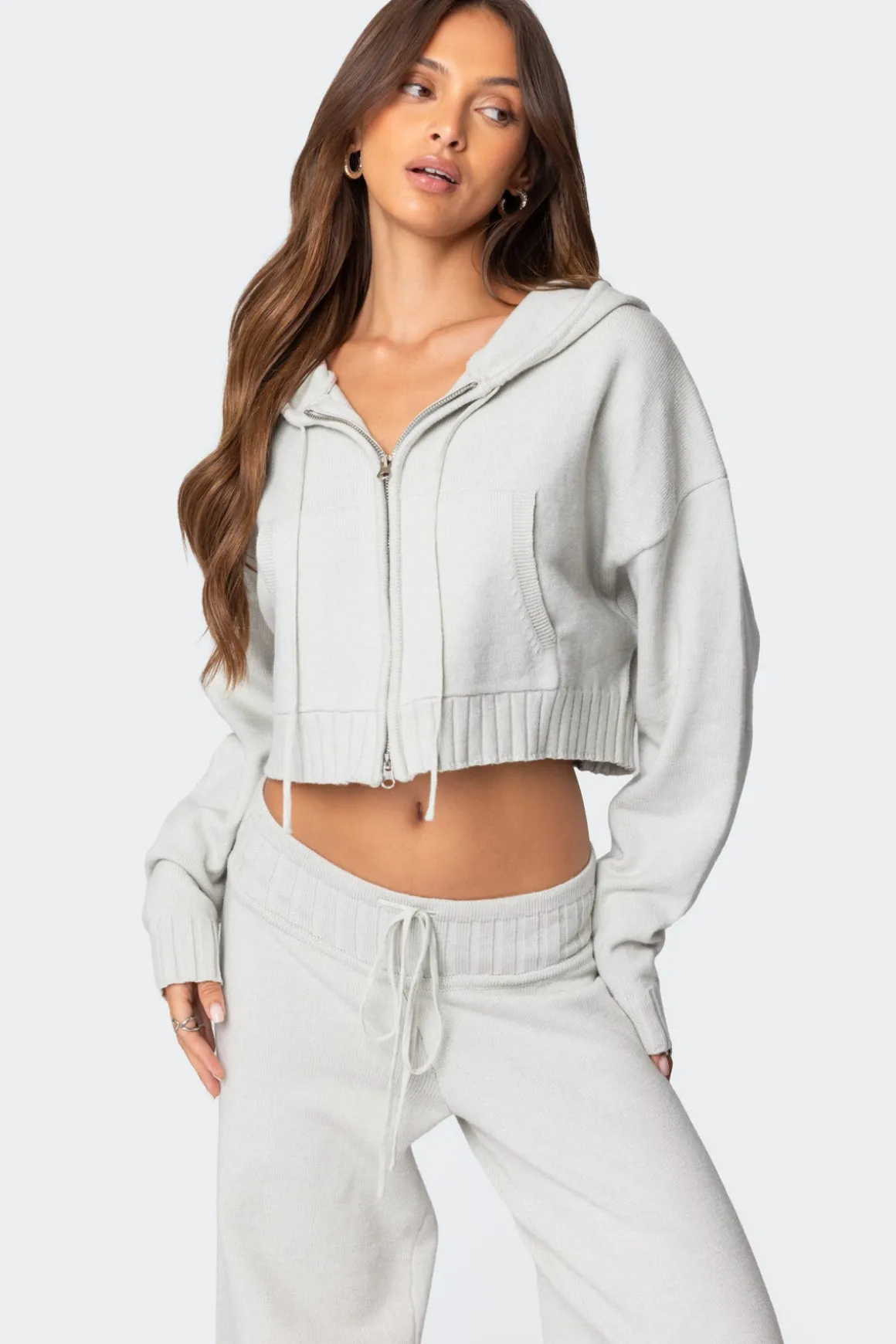 Russell Knit Hooded Cardigan