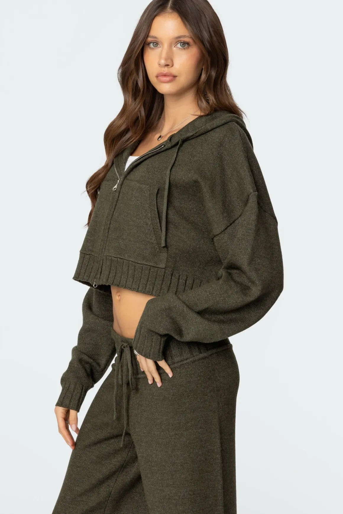 Russell Knit Hooded Cardigan
