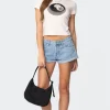 Rylin Low-Rise Denim Shorts