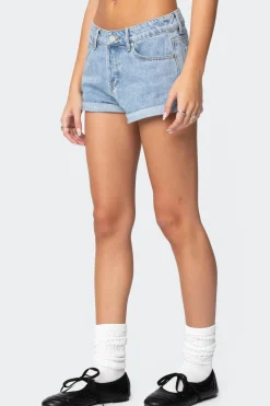 Rylin Low-Rise Denim Shorts
