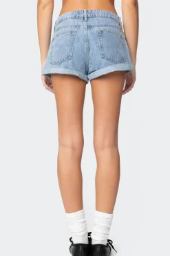 Rylin Low-Rise Denim Shorts
