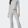 Sab Fold Over Waffle Knit Pants