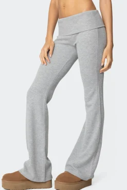 Sab Fold Over Waffle Knit Pants