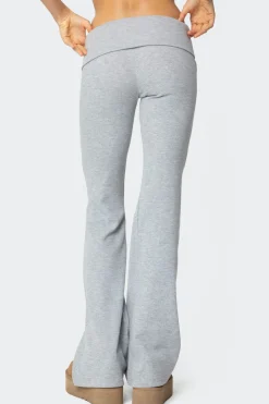 Sab Fold Over Waffle Knit Pants