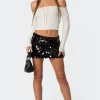 Sabina Low-Rise Sequin Mini Skirt