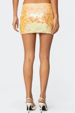 Sabina Low-Rise Sequin Mini Skirt