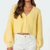 Sabrina Chunky Knit Cropped Cardigan