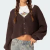 Sabrina Chunky Knit Cropped Cardigan