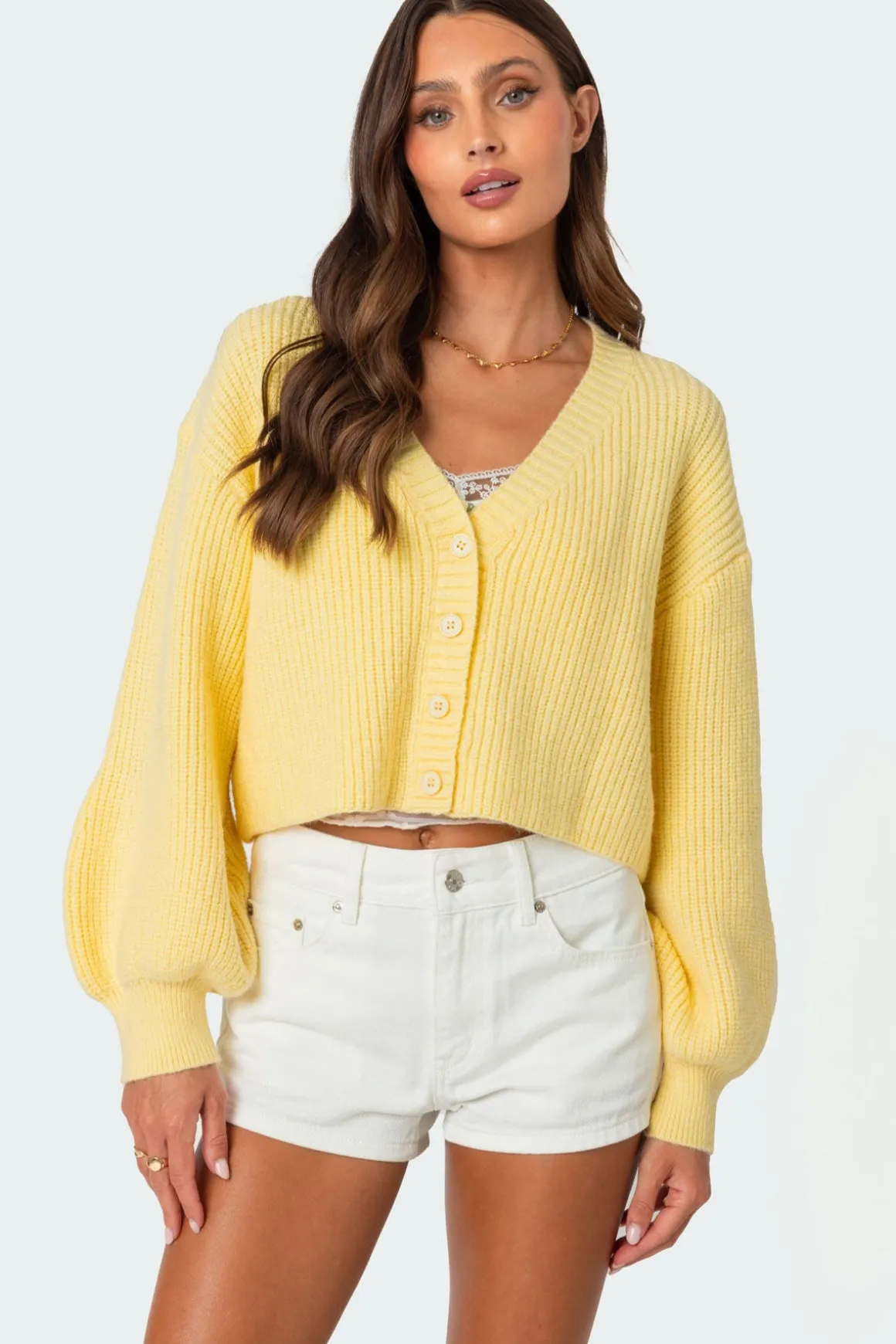 Sabrina Chunky Knit Cropped Cardigan