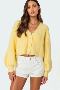 Sabrina Chunky Knit Cropped Cardigan