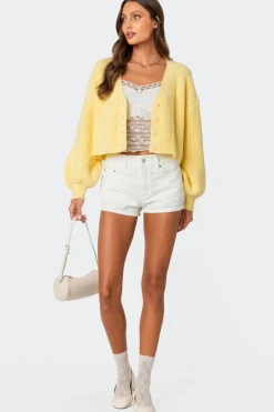 Sabrina Chunky Knit Cropped Cardigan