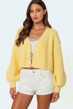 Sabrina Chunky Knit Cropped Cardigan