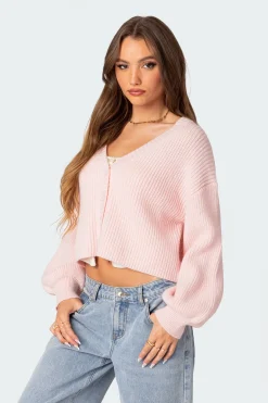 Sabrina Chunky Knit Cropped Cardigan
