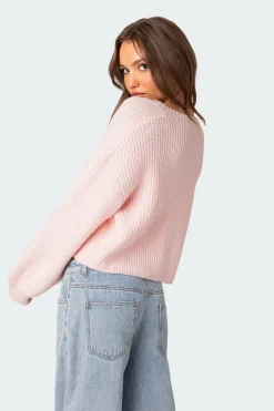 Sabrina Chunky Knit Cropped Cardigan