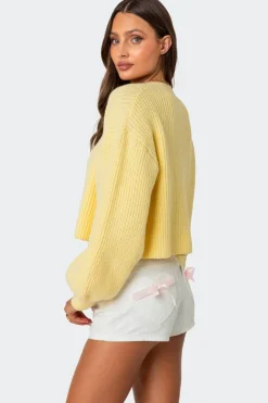Sabrina Chunky Knit Cropped Cardigan