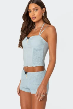 Saffron Side Scrunched Corset