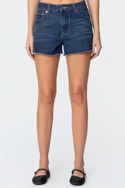 Sahara High Rise Denim Shorts