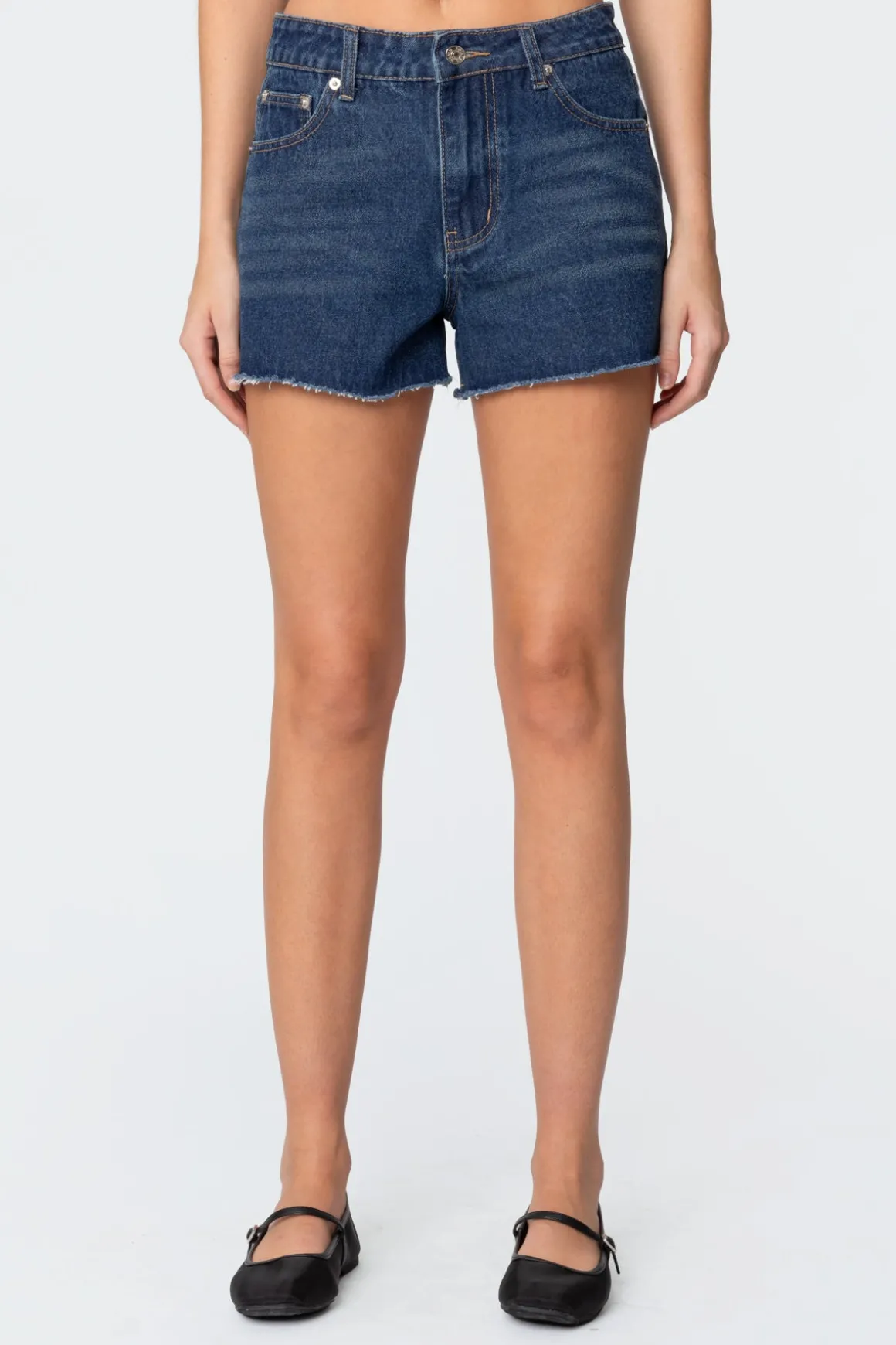 Sahara High Rise Denim Shorts