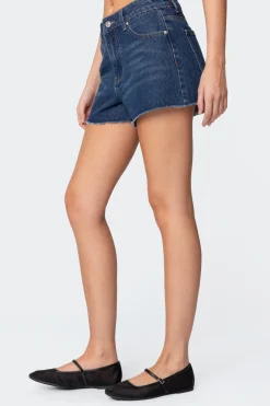 Sahara High Rise Denim Shorts