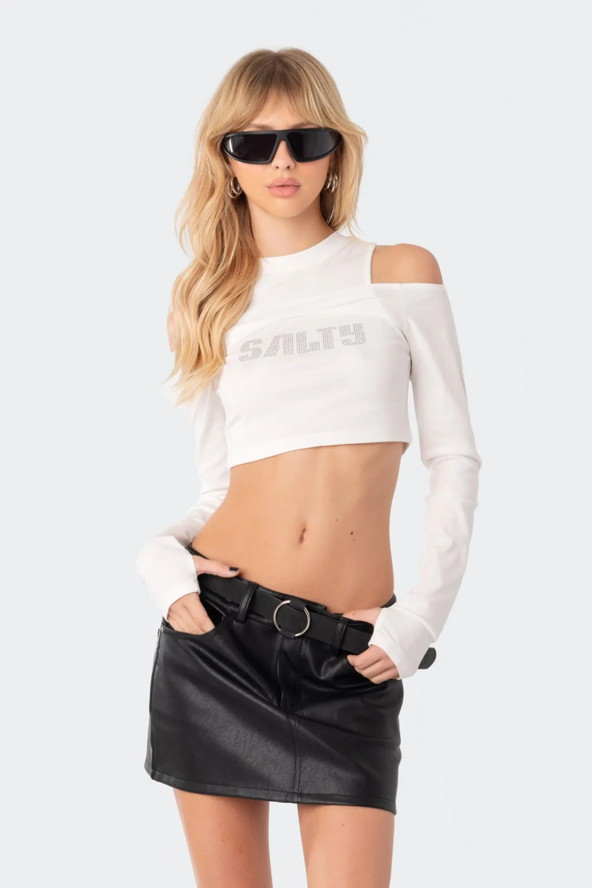 Salty Rhinestone Two-Piece Top