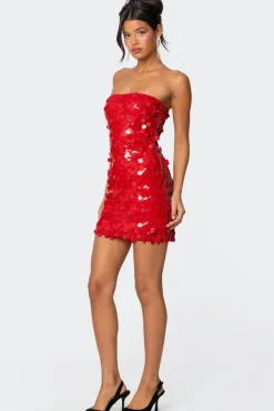 Samba Sequin Strapless Mini Dress