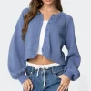 Sammi Puff Sleeve Knit Cardigan