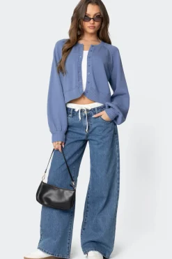 Sammi Puff Sleeve Knit Cardigan