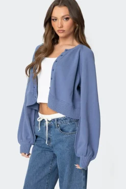 Sammi Puff Sleeve Knit Cardigan