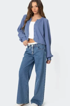 Sammi Puff Sleeve Knit Cardigan
