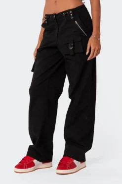 Saphire Low Rise Cargo Pants