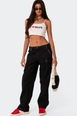 Saphire Low Rise Cargo Pants