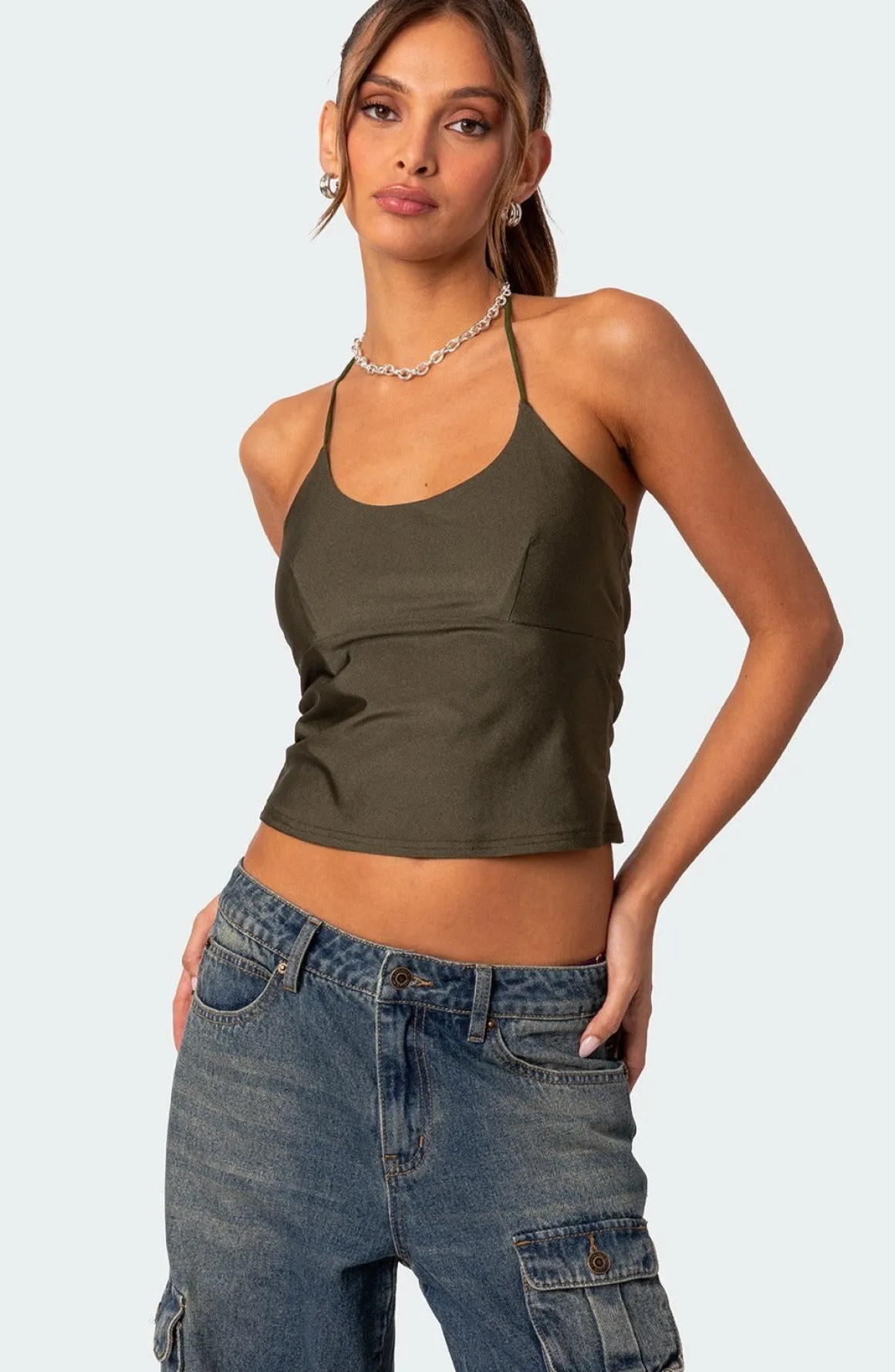 Sara Back Cut Out Tank Top