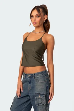Sara Back Cut Out Tank Top