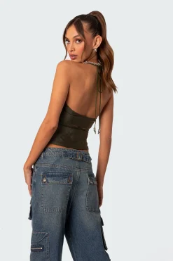 Sara Back Cut Out Tank Top