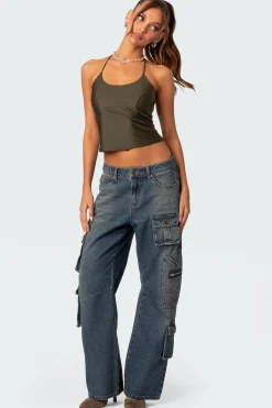 Sara Back Cut Out Tank Top