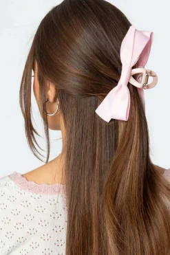 Satin Bow Hair Clip
