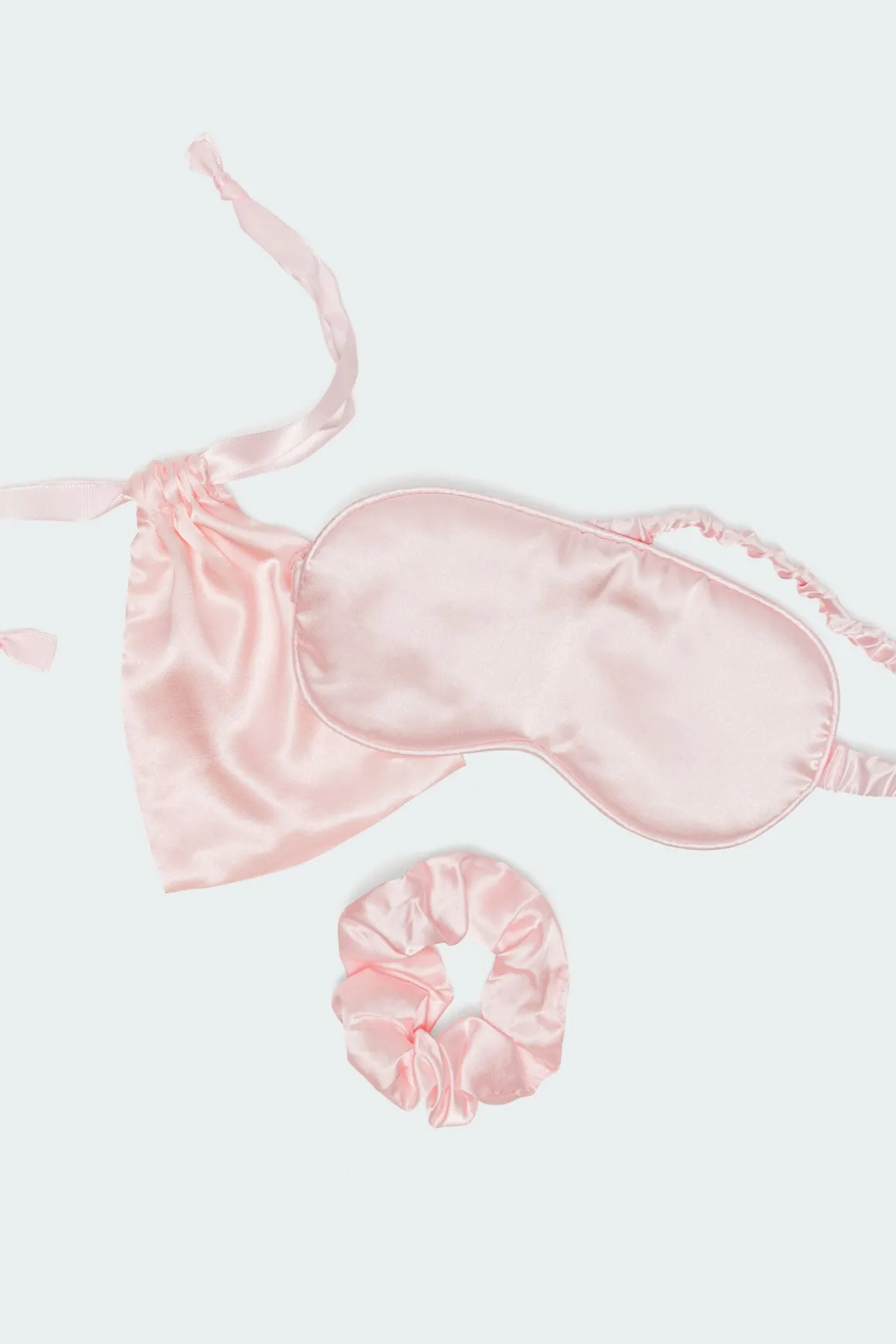 Satin eye mask & Scrunchie Set