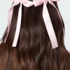 Satin Ribbon Hair Clip Pack