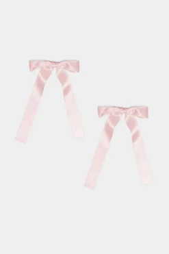 Satin Ribbon Hair Clip Pack