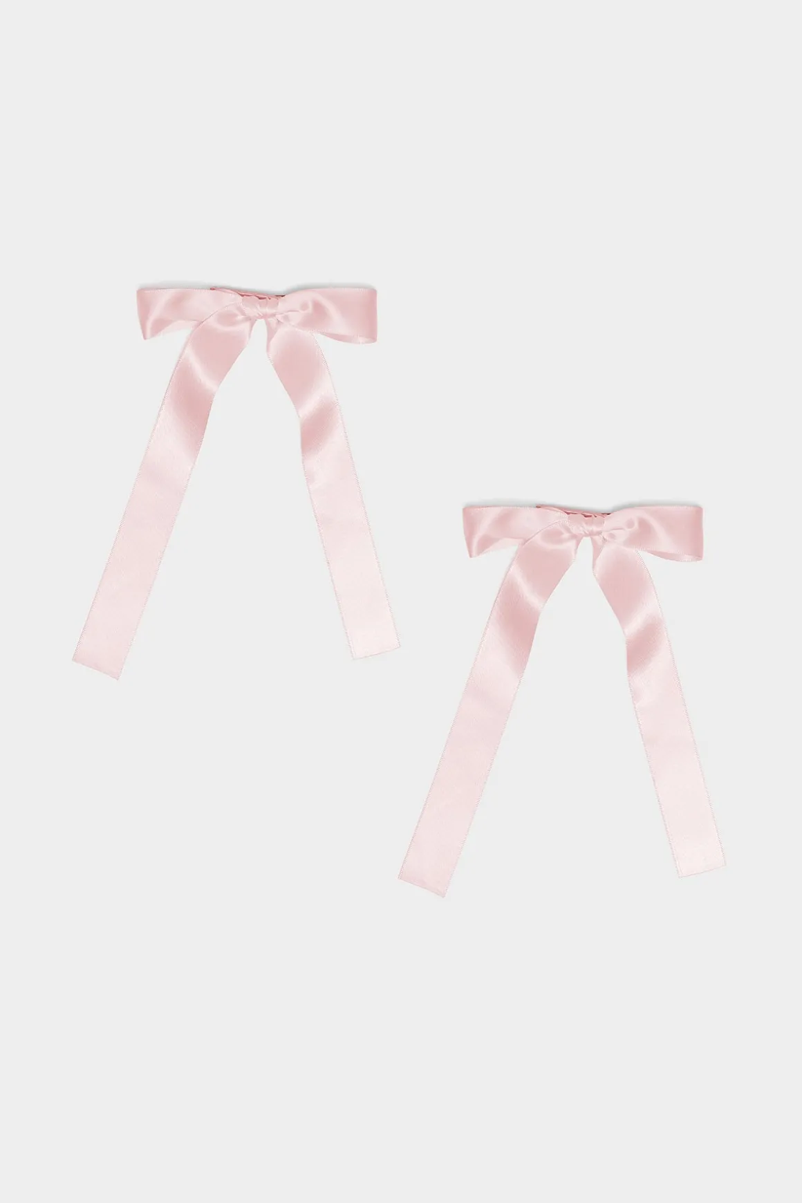Satin Ribbon Hair Clip Pack