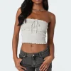 Savannah Pointelle Tube Top
