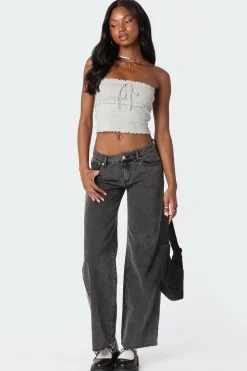 Savannah Pointelle Tube Top