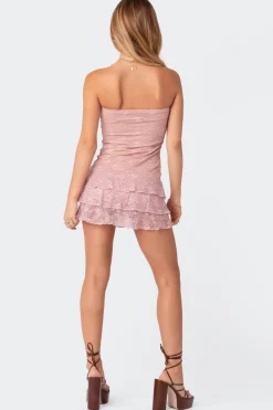 Scarlet Layered Lace Mini Dress