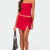 Selena Asymmetric Wrap Mini Skirt