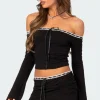 Seline Ribbon Trim Top