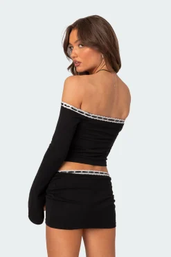 Seline Ribbon Trim Top