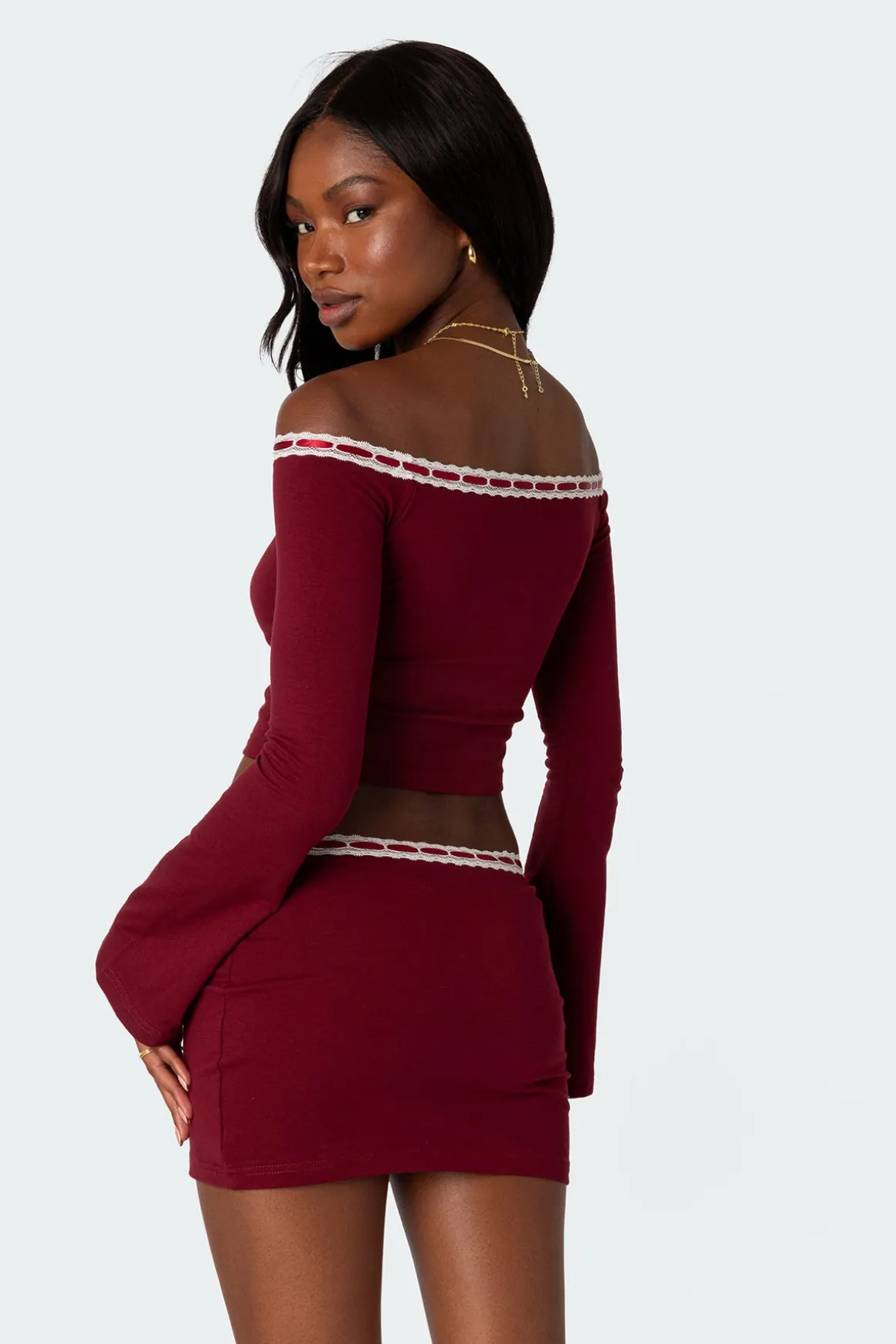 Seline Ribbon Trim Top
