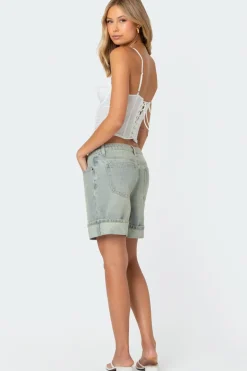 Semi Sheer Linen Look Corset
