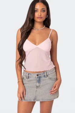 Serafina Sheer Mesh Tank Top