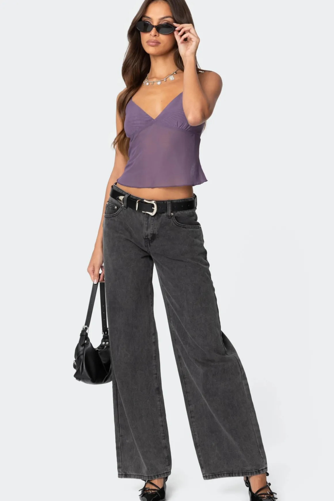 Serafina Sheer Mesh Tank Top